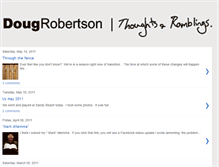 Tablet Screenshot of dougrobertson.blogspot.com