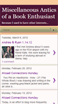 Mobile Screenshot of micellaneousanticsofabookenthusiast.blogspot.com