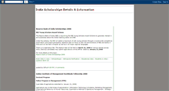 Desktop Screenshot of india-scholarships.blogspot.com