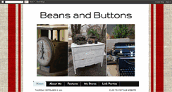 Desktop Screenshot of beansandbuttons.blogspot.com