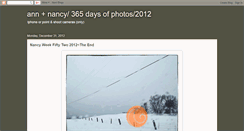 Desktop Screenshot of 365daysofphotosbyannandnancy2012.blogspot.com