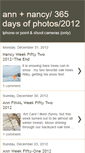 Mobile Screenshot of 365daysofphotosbyannandnancy2012.blogspot.com