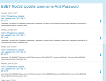 Tablet Screenshot of nod32updatepassword.blogspot.com