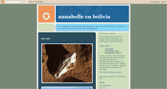 Desktop Screenshot of annabelle-en-bolivia.blogspot.com