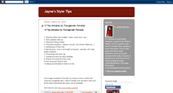 Desktop Screenshot of jaynestyletips.blogspot.com