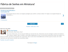 Tablet Screenshot of fabricadesonhosminiaturas.blogspot.com