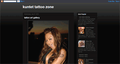 Desktop Screenshot of kuntettattoo-zone.blogspot.com