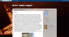 Desktop Screenshot of carriesspanishconquest.blogspot.com