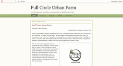 Desktop Screenshot of fullcircleurbanfarm.blogspot.com