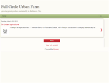 Tablet Screenshot of fullcircleurbanfarm.blogspot.com
