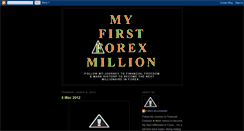 Desktop Screenshot of first-forex-million.blogspot.com