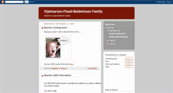 Desktop Screenshot of hjalmarsonfamily.blogspot.com