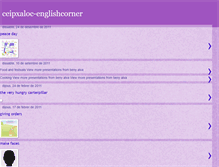 Tablet Screenshot of ceipxaloc-englishcorner.blogspot.com