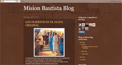 Desktop Screenshot of misionbautistafundamental.blogspot.com