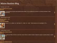 Tablet Screenshot of misionbautistafundamental.blogspot.com