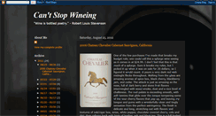 Desktop Screenshot of cantstopwineing.blogspot.com
