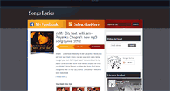 Desktop Screenshot of lyricssongaz.blogspot.com
