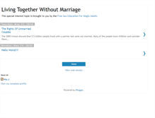 Tablet Screenshot of living-without-marriage.blogspot.com