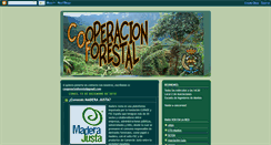 Desktop Screenshot of cooperacionforestal.blogspot.com