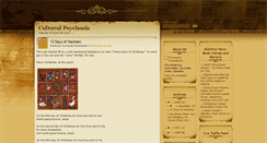 Desktop Screenshot of culturalpsychosis.blogspot.com