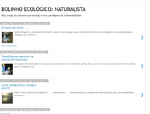 Tablet Screenshot of bolinhoecologia.blogspot.com