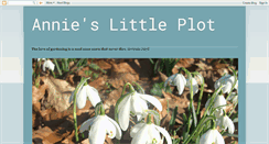 Desktop Screenshot of annieslittleplot.blogspot.com