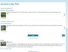 Tablet Screenshot of annieslittleplot.blogspot.com