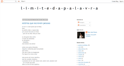 Desktop Screenshot of limitedapalavra.blogspot.com