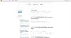 Desktop Screenshot of constantine-mf.blogspot.com