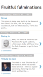 Mobile Screenshot of fruitfulfulminations.blogspot.com
