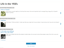 Tablet Screenshot of lifeinthe1930s.blogspot.com
