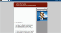 Desktop Screenshot of currentaffairsng.blogspot.com