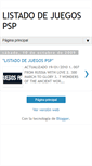 Mobile Screenshot of listadodejuegospsp.blogspot.com