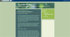 Desktop Screenshot of freeweightlosssites.blogspot.com