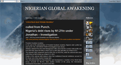 Desktop Screenshot of nigerianglobalawakening.blogspot.com