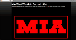 Desktop Screenshot of miawestworld.blogspot.com