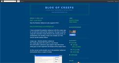 Desktop Screenshot of blogofcreeps.blogspot.com