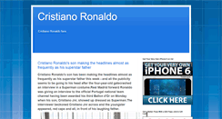 Desktop Screenshot of cristianoronaldo298.blogspot.com