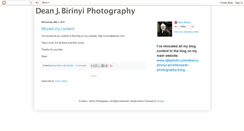 Desktop Screenshot of deanjbirinyiphotography.blogspot.com