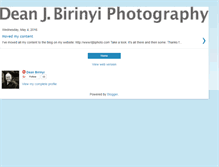 Tablet Screenshot of deanjbirinyiphotography.blogspot.com