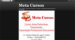 Desktop Screenshot of metacursosgbi.blogspot.com