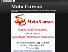 Tablet Screenshot of metacursosgbi.blogspot.com