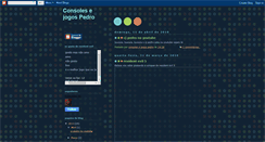Desktop Screenshot of consolesejogospedro.blogspot.com
