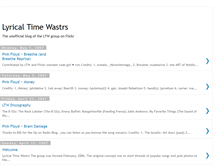 Tablet Screenshot of lyrical-time-wastr.blogspot.com