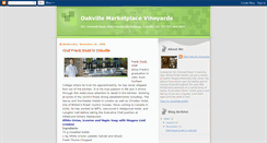 Desktop Screenshot of oakvillewine.blogspot.com