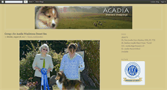 Desktop Screenshot of acadiashelties.blogspot.com