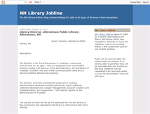 Tablet Screenshot of nhlibraryjobline.blogspot.com