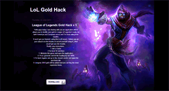 Desktop Screenshot of lolgoldhack.blogspot.com