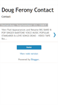 Mobile Screenshot of dougferonycontact.blogspot.com