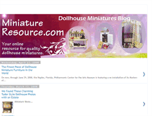 Tablet Screenshot of miniatureresource.blogspot.com